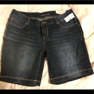 Shorts Bermuda Style Length Jean Shorts